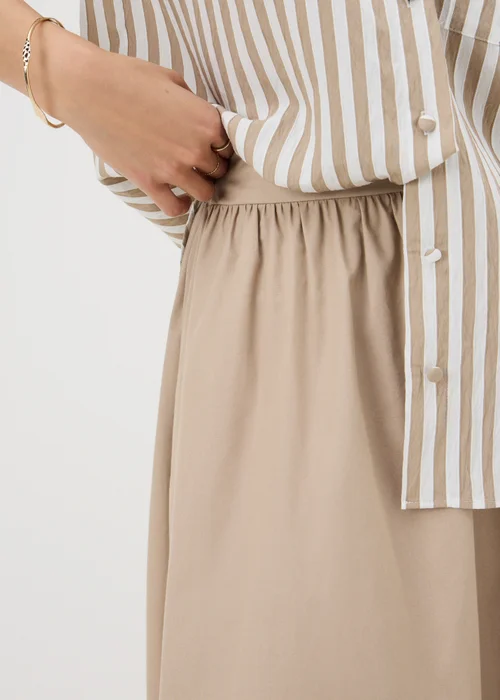Stone Poplin Maxi Skirt - 20 Image 2