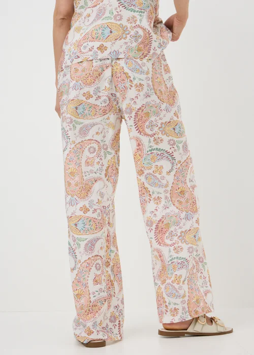 Multicolour Paisley Wide Leg Trousers - 18 R Image 3