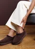 Where's That From Frances Cosy Brown Faux-Suede Fur Heel Boots - Size 5 Image 2