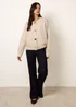Blue Vanilla Beige Multi Gold Button Cardigan - Medium/Large Image 3