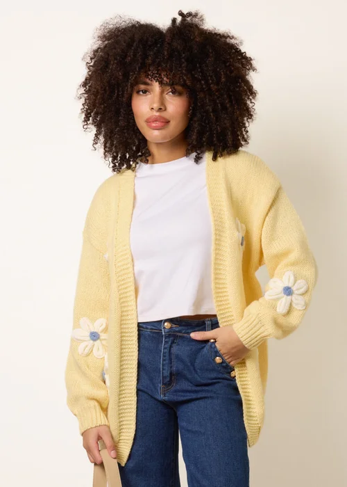 Blue Vanilla Yellow Daisy Cardigan - Small/Medium Image 2