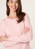 Blue Vanilla Pink Round Neck Jumper - Size 14-16 Image 2
