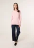 Blue Vanilla Pink Round Neck Jumper - Size 14-16 Image 3
