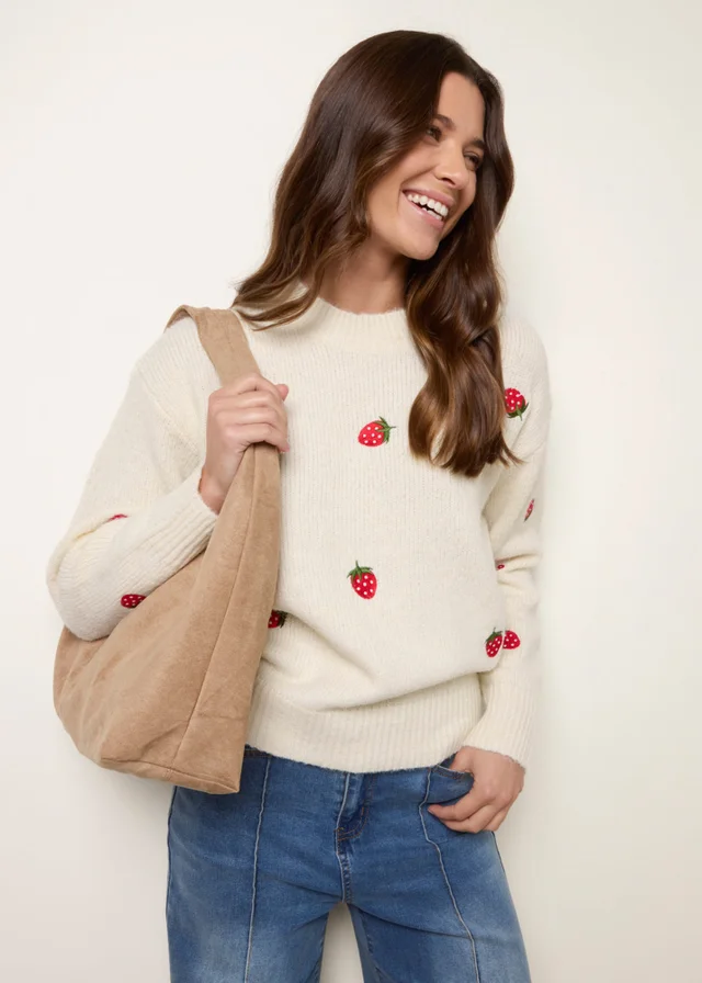 Blue Vanilla Ivory Strawberry Jumper