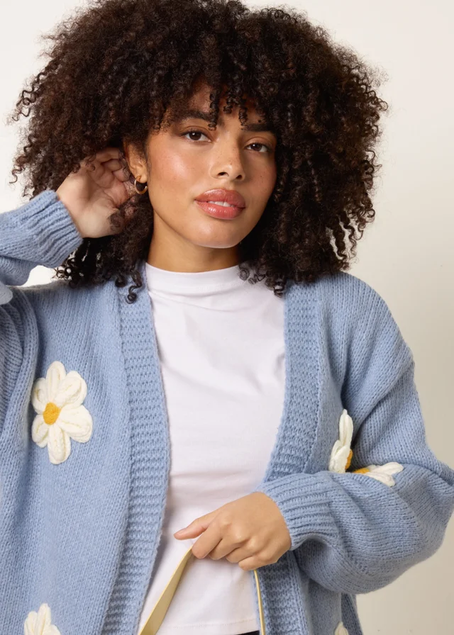 Blue Vanilla Blue Daisy Cardigan