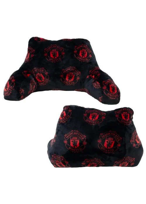 Manchester United FC Applause Black Cuddle Cushion - One Size Image 3
