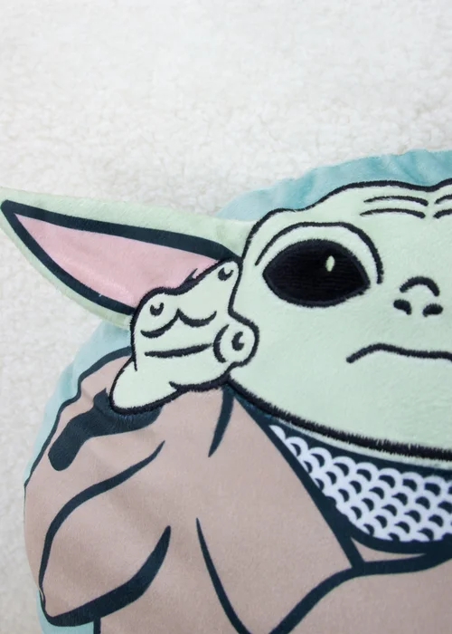 Star Wars Mandalorian Friend Green Shaped Cushion - One Size Image 4