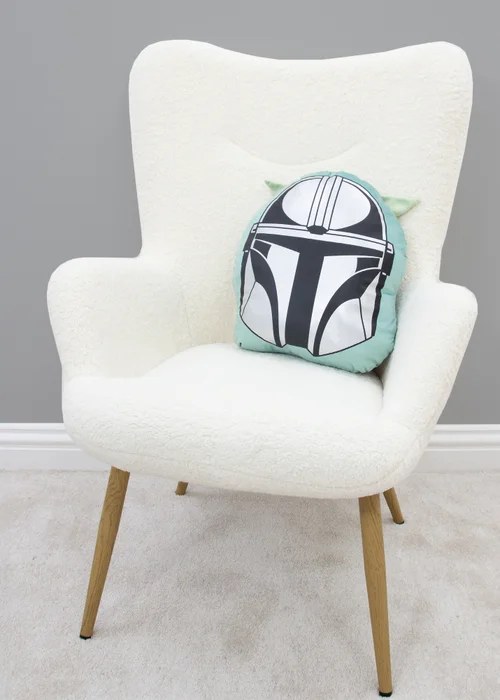 Star Wars Mandalorian Friend Green Shaped Cushion - One Size Image 2