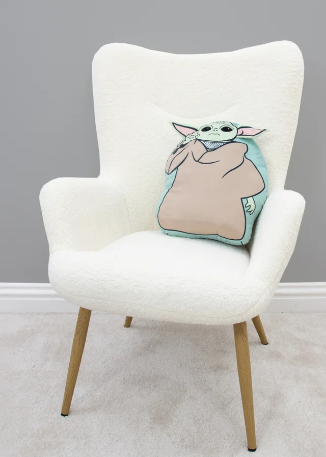 Star Wars Mandalorian Friend Green Shaped Cushion