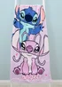 Disney Lilo & Stitch Purple Chill Towel - 70x140cm Image 1