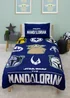 Star Wars Mandalorian Friend Blue Duvet Cover - Single Image 2