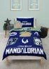 Star Wars Mandalorian Friend Blue Duvet Cover - Single Image 1