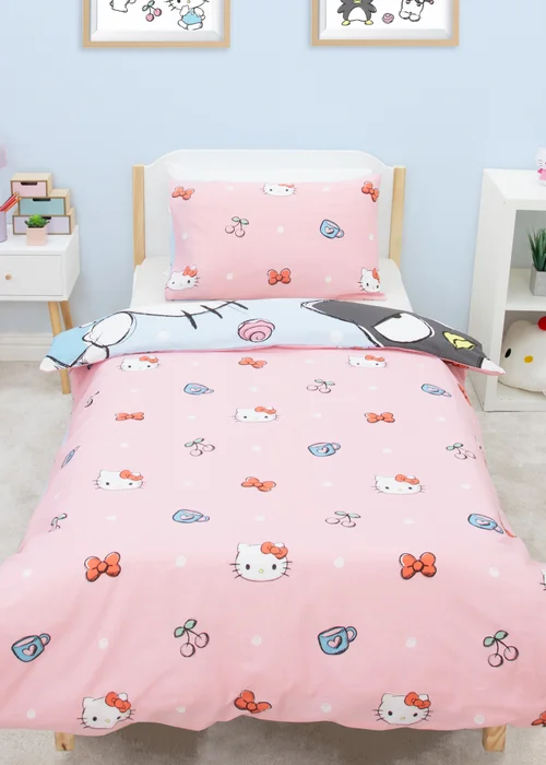 Hello Kitty Sugar Blue Duvet Cover - Single Image 2