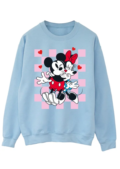 Disney Mickey Mouse Hug Baby Blue Graphic Sweatshirt - XXL Image 1