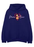 Disney Winnie The Pooh Mama Bear Navy Blue Graphic Hoodie - Extra Large Image 1