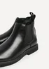 Linzi Alessandro Mens Black Faux Leather Chelsea Boots - Size 8 Image 5