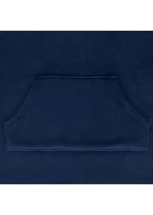 Scotland FA Kids Navy Scotland Kids Crest Oversized Blanket Hoodie (6-14yrs) - Age 6-7 Years Image 4