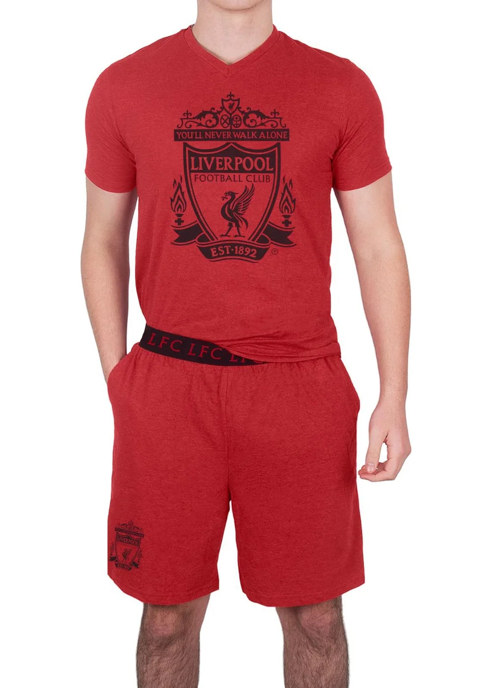 Liverpool FC Red Short Pyjama Set - Medium Image 1