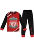 Liverpool FC Boys Black/Red Sublimated Long Pyjama Set (3-14yrs) - Age 11-12 Years Image 1
