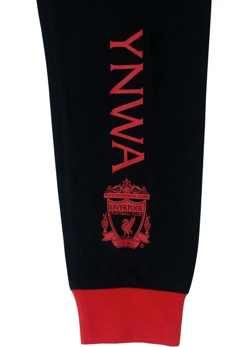Liverpool FC Boys Black/Red Sublimated Long Pyjama Set (3-14yrs) - Age 11-12 Years Image 4