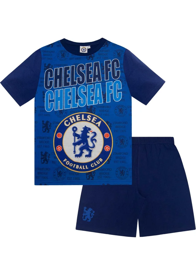 Chelsea Boys Blue FC Short Pyjama Set (4-13yrs)