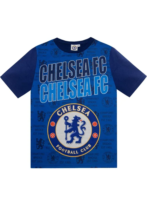 Chelsea Boys Blue FC Short Pyjama Set (4-13yrs) - Age 10-11 Years Image 2