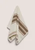 Beige Stripe Hand Towel - Hand Towel Image 1