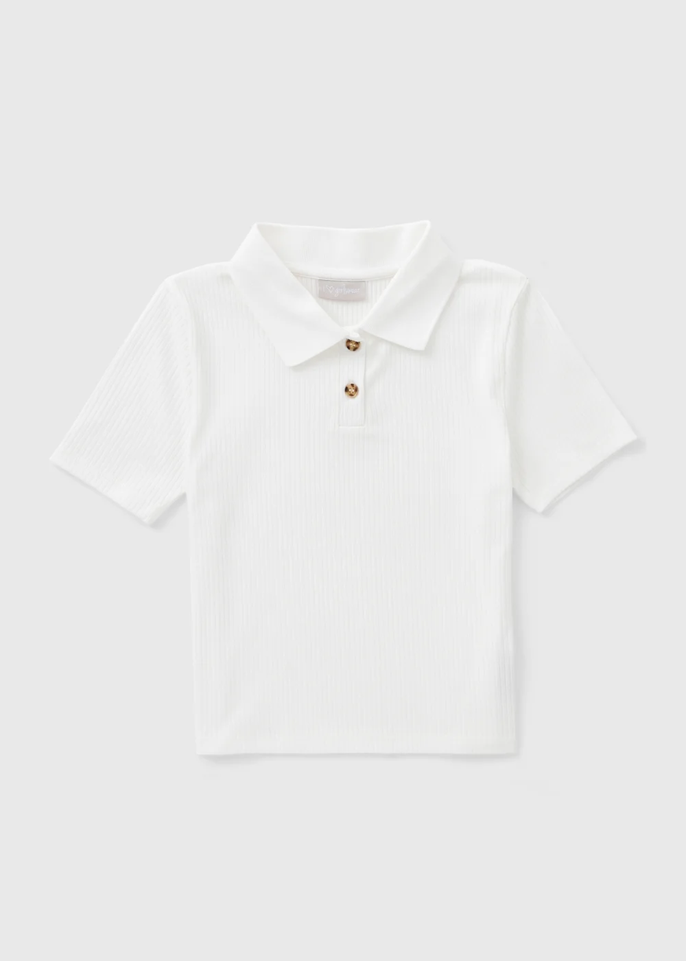 Girls Cream Polo T-Shirt (7-15yrs) - 7 Yrs Image 1