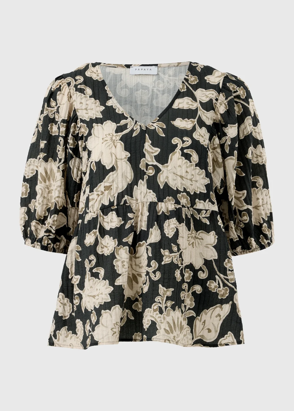 Beige Paisley Boho Blouse - 8 Image 4