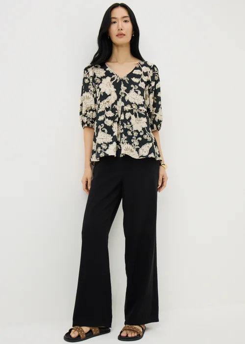 Beige Paisley Boho Blouse - 8 Image 1