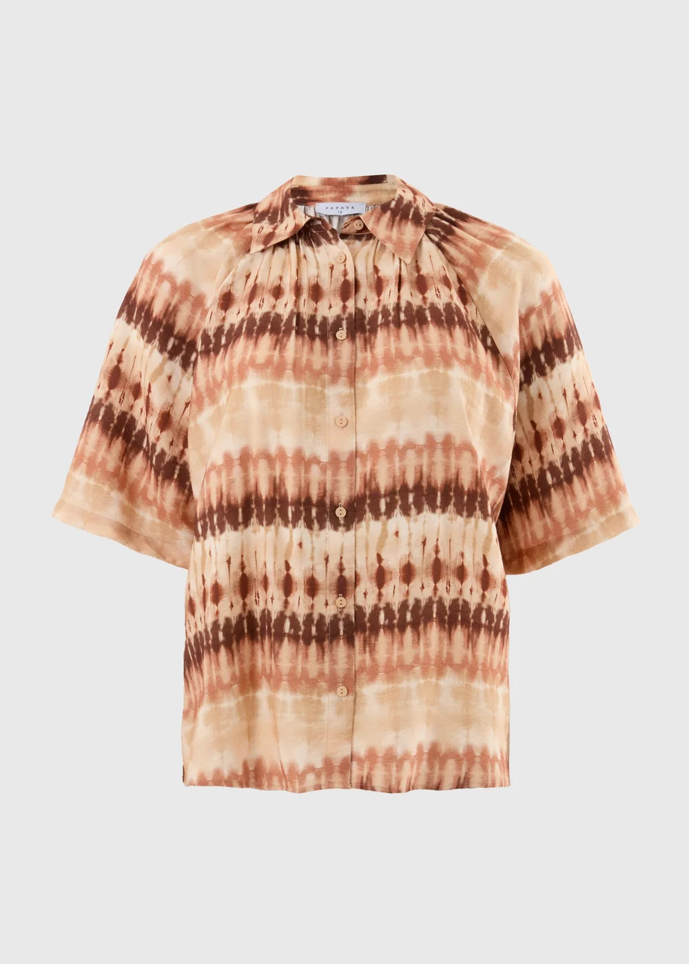 Brown Tie Dye Co Ord Shirt - 8 Image 5