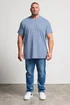 BadRhino Navy Blue 5 Pack Extra Long V-Neck T-Shirts - 7/8 XL Image 3