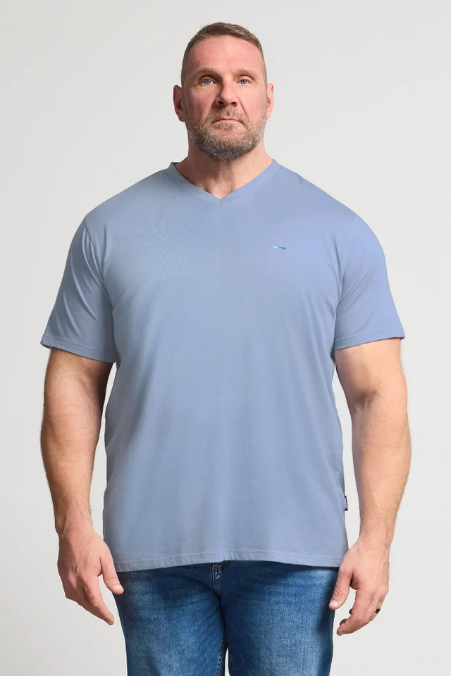 BadRhino Navy Blue 5 Pack V-Neck T-Shirts
