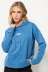 PixieGirl Petite Blue Back Graphic Hoodie - Size 8 Image 1