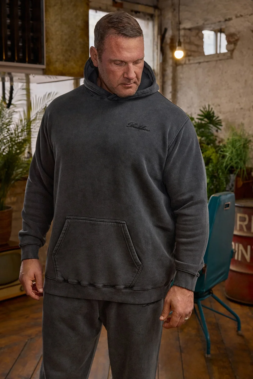 BadRhino Black Sun Bleached Hoodie - 4XL Image 1