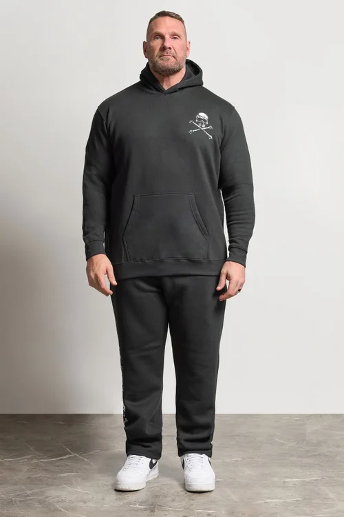 BadRhino Black Skull Graphic Hoodie - 5/6 XL Image 4
