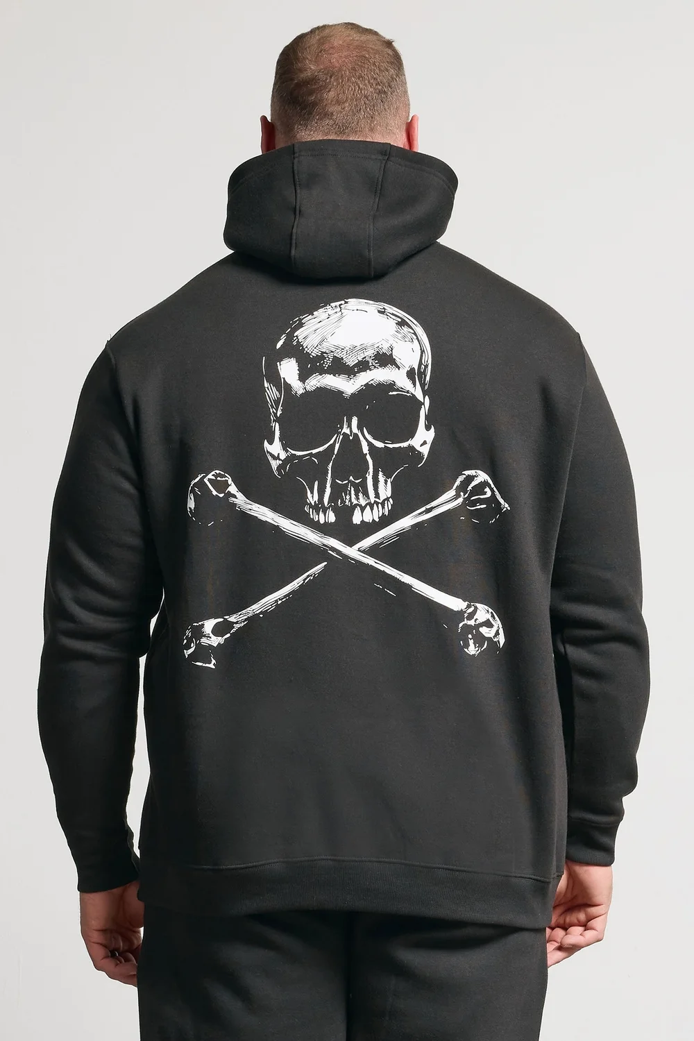 BadRhino Black Skull Graphic Hoodie - 5/6 XL Image 5