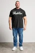 BadRhino Black Embroidered Script T-Shirt - 7/8 XL Image 2