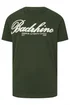BadRhino Dark Green Embroidered Script T-Shirt - 4XL Image 5