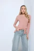 Long Tall Sally Pink Crew Neck Button Cardigan - 18-20 Image 1
