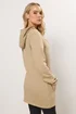 Long Tall Sally Natural Brown Cotton Longline Hoodie - Size 14 Image 3