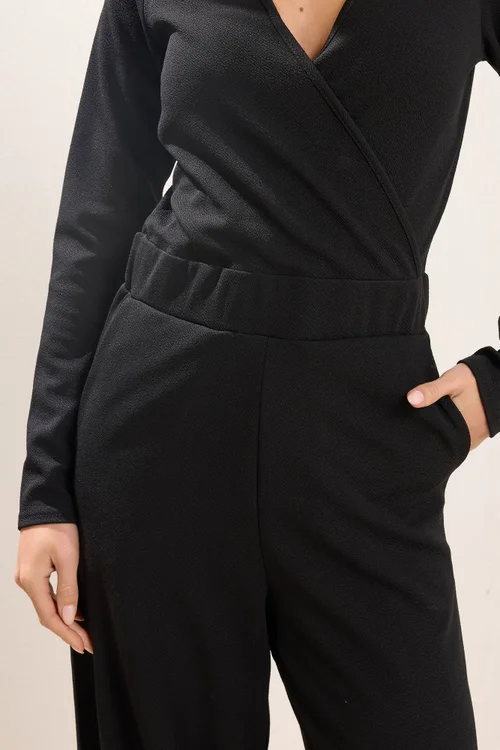 PixieGirl Petite Black Wide Leg Jumpsuit - 12 Image 3