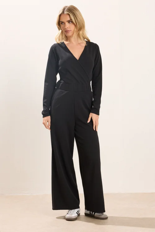 PixieGirl Petite Black Wide Leg Jumpsuit - 12 Image 2