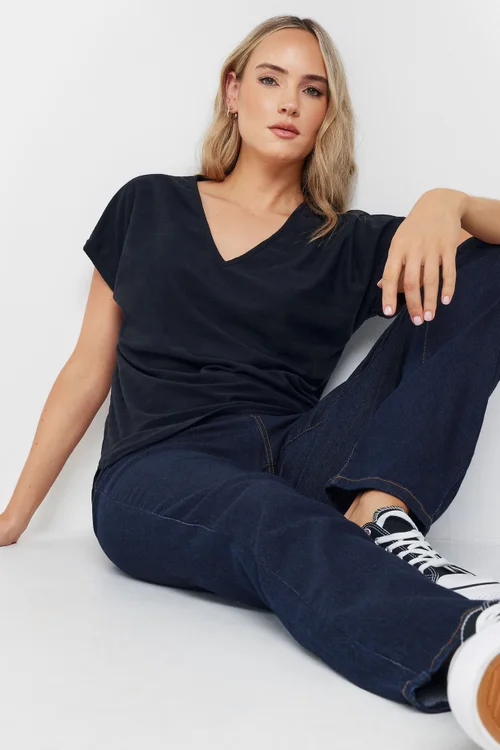 Long Tall Sally Blue Straight Leg Jeans - Size 18, Leg 36 Image 4