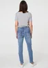Izabel London Blue Star Patchwork Detail Skinny Jeans - 12 Image 2