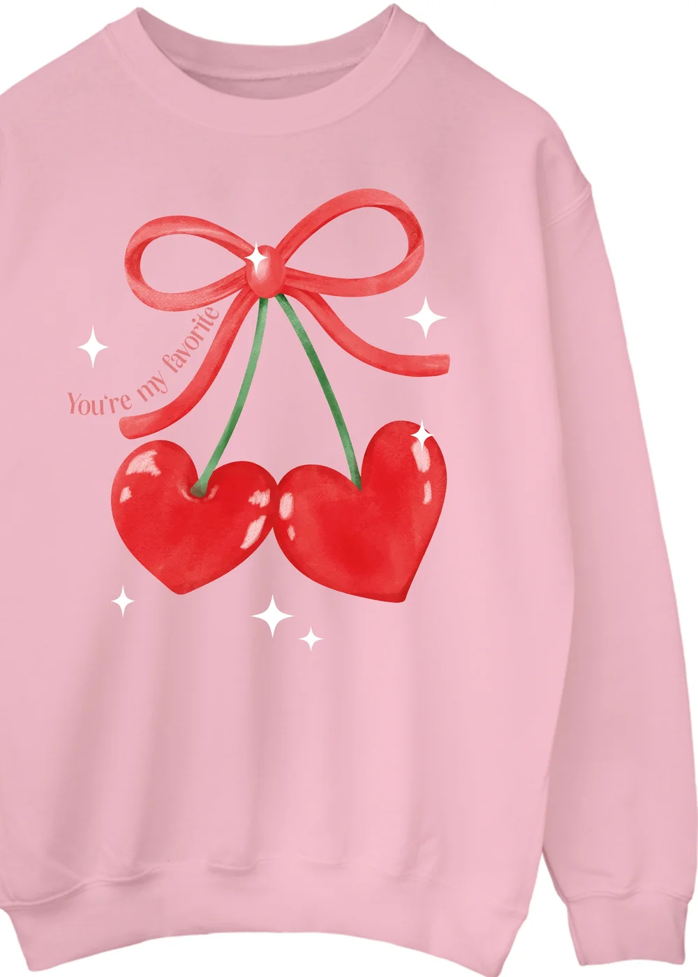Spiral Galaxy Cherry You Are My Fave Pink Graphic Sweatshirt - M Image 2