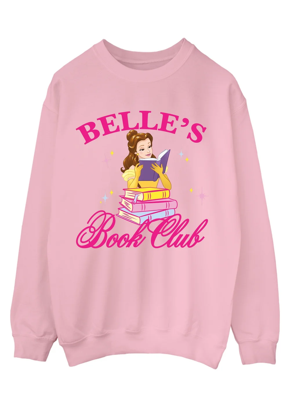 Disney Belle Book Club Pink Graphic Sweatshirt - 3XL Image 1