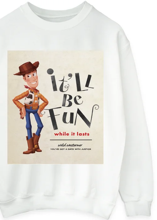 Spiral Galaxy Disney Toy Story Fun White Graphic Sweatshirt - XXL Image 2