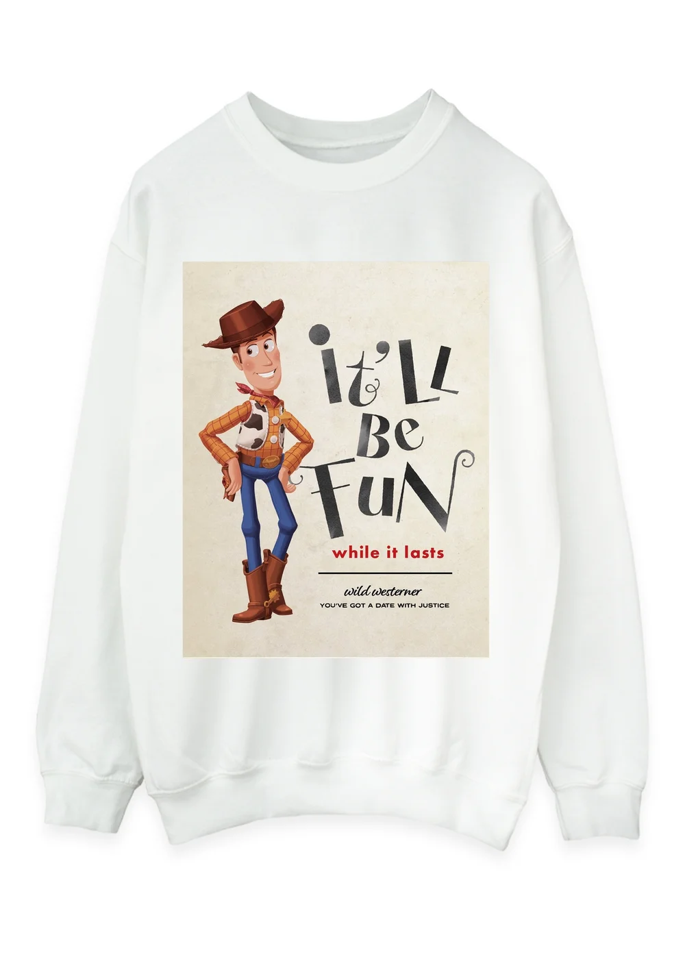Spiral Galaxy Disney Toy Story Fun White Graphic Sweatshirt - XXL Image 1