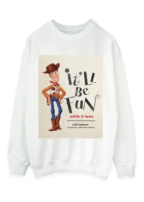 Spiral Galaxy Disney Toy Story Fun White Graphic Sweatshirt - XXL Image 1